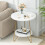 Tribesigns Tribesigns side table round, coffee table, artificial marble, Ø47 cm 2