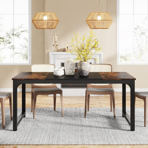 Tribesigns Tribesigns dining table 180 x 80 cm kitchen table for 6-8 people 2