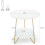 Tribesigns Tribesigns side table round, coffee table, artificial marble, Ø47 cm 3