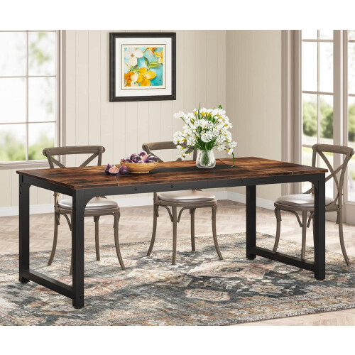 Tribesigns Tribesigns dining table 180 x 90 cm kitchen table for 6-8 people 1