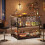 Tribesigns Tribesigns 3 Tier Bar Table L-shaped Bistro Table with Shelf Wine Rack 4