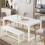 Tribesigns Tribesigns dining table 180 x 80 cm kitchen table for 6-8 people 3