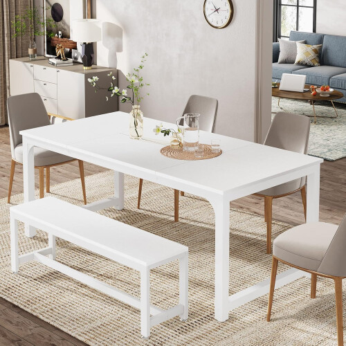 Tribesigns Tribesigns dining table 180 x 80 cm kitchen table for 6-8 people 2