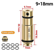 (9x18mm) Tactical Training Laser Bullet 9mm Bore Sight For Dry Fire Training 380acp