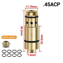 (45ACP) Tactical Training Laser Bullet 9mm Bore Sight For Dry Fire Training 380acp