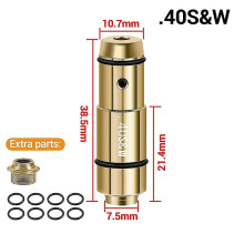 (40SW) Tactical Training Laser Bullet 9mm Bore Sight For Dry Fire Training 380acp