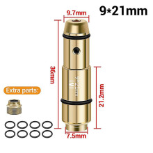 (9x21mm) Tactical Training Laser Bullet 9mm Bore Sight For Dry Fire Training 380acp