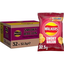 Walkers Smoky Bacon Crisps 32 x 32.5g
