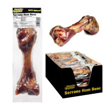 18 Serrano Ham Bones 100% Natural Cured Large Dog Bone Treat Chew