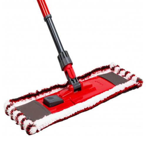 2 x Microfibre Flat Head Mops For Cleaning Wet Or Dry Floors 1