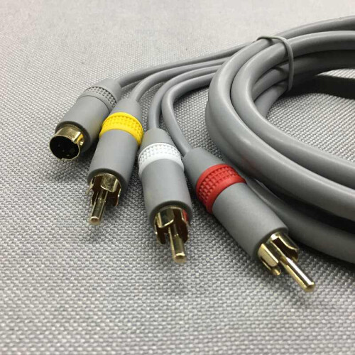 S-VIDEO S-terminal Audio Video SAV Cable for WII/WIIU Console 2