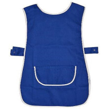 (Royal Blue, L) Tabard Apron With Pockets