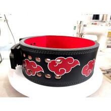 (XL(100-115cm), Anime1) Fitness Strong Belt Squat Training Hard Pull Cowhide Powerlifting Belt Lever Buckle Weightlifting Strength Belt Waist Protector