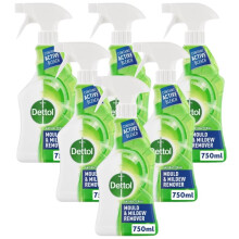 Dettol Mould and Mildew Remover Spray, 750 ml – Powerful Bleach for Mould and Mildew, Kills 99.9% of Bacteria and Viruses