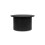Round Fluted Coffee Table Black Axel Birlea 1
