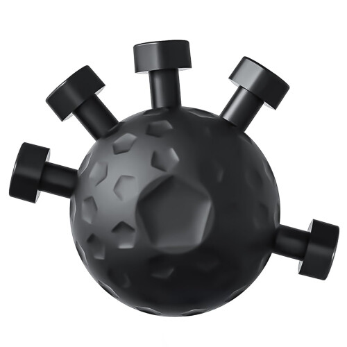 (black) Black Finger Exerciser Stress Relief Ball Wrist Trainer