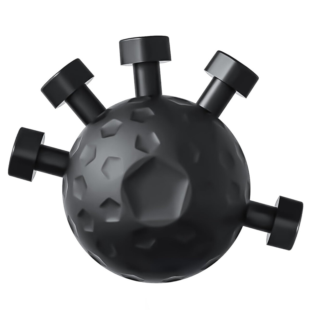 (Black) Finger Exerciser Stress Relief Ball Wrist Trainer Black