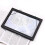 Large A4 Reading Magnifier with 4 Led Light,3x Full Page Magnifying Glass Foldable Desktop Stand Magnifier Hands-free Rectangular Loupe Reading Aid 3
