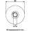 100 mm Rundrillenrad mit 2 Kugellagern 6