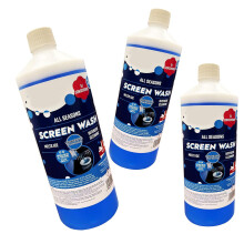 3 Bottles Of 1L All Seasons Vehicle Screen Wash Down To -5 Degrees