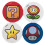 Super Mario Super Mario 4pk Eraser Set 2