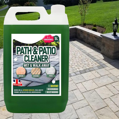 2 x 5 Litre Patio, Path & Driveway Cleaning Solution Removes Stains 2