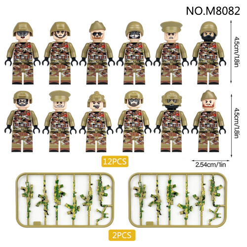 (12pcs-A) 12pcs Counter Terrorism Special Forces Minifigures 2