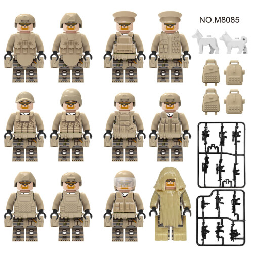 (12pcs-E) 12pcs Counter Terrorism Special Forces Minifigures 2