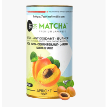 Japanese Matcha Tea Original Apricot - Detox & Fat Burning Premium Green Tea Blend, Antioxidant-Rich Organic Slimming Drink