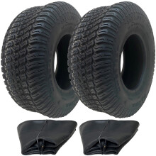 11x4.00-5 Lawnmower Grass Tyre & Tube 4-ply Wanda P332 Pattern 150kgs (Set of 2)