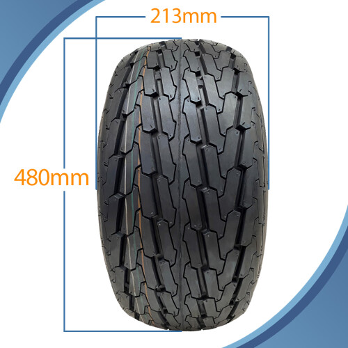 18.5x8.50-8 Pneu de reboque e conjunto de roda 4x4" PCD Journey Road Legal 425kg Carga 2