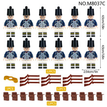 (12pcs-C) 12pcs Royal Navy Pirate Building Toy Minifigures