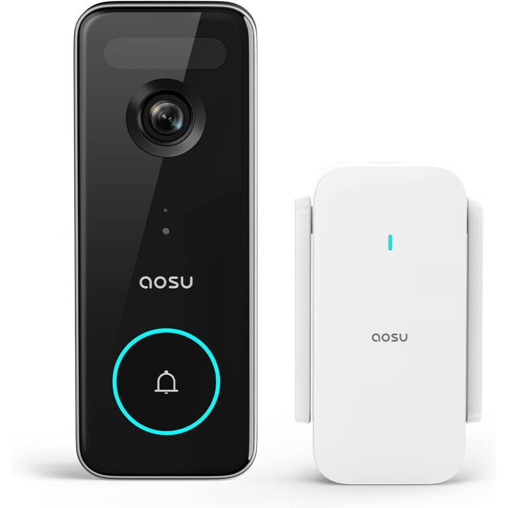 Aosu Video Doorbell Wireless, 5Mp Uhd, No Monthly Fee 5051501548428