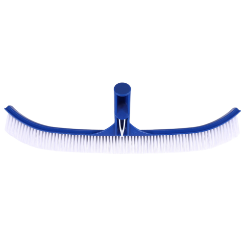 Escova de piscina azul de 18 polegadas com cabo para limpeza de parede de piscina 2