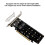 PCIE X16 to M.2 M-Key NVMEx4 SSD 2U Server Riser Card Double-Sided 7