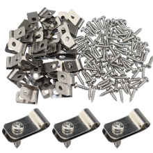 Wire Fence Clips, 100 Pieces Fence Wire Clamps