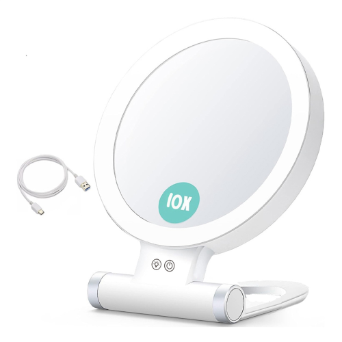 10X Magnifying Makeup Mirror with Lights and Magnification