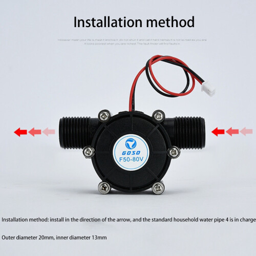 Micro-Hydro Generator 12V 10W DC Water Flow Turbin Generator 2