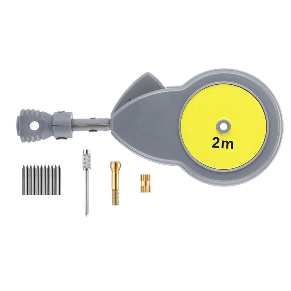 Rotape Tape Measure Compass with 10 Pencil Leads,Measure Beam Compass