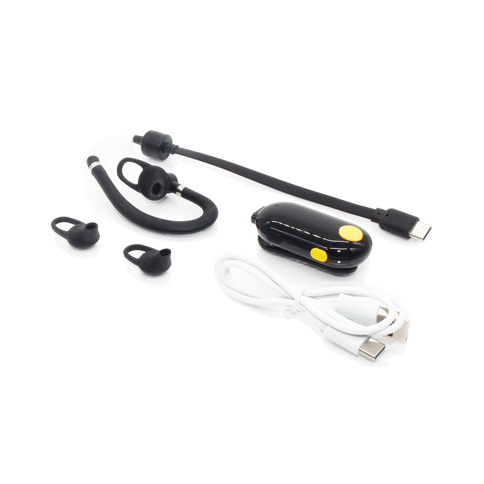 Uhf 400-470Mhz 0.5W Mini Walkie Talkie Ear Hanging Two Way Hanging 4853718752497