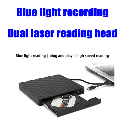 USB3.0 Εξωτερική φορητή συσκευή εγγραφής Blu-Ray TYPE-C Εγγραφή DVD 1