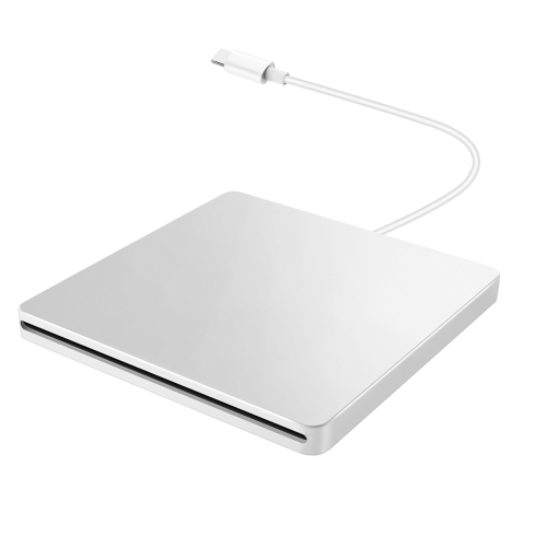 USB External CD/DVD Drive Type C Portable Drive-Free CD ,Silver