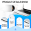 USB External CD/DVD Drive Type C Portable Drive-Free CD ,Silver 6