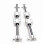 10 peças/conjunto de eixo linear OD12mm 400mm+SCS12UU assento de rolamento linear 2