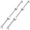 10 peças/conjunto de eixo linear OD12mm 400mm+SCS12UU assento de rolamento linear 5