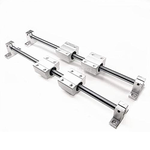 10 peças/conjunto de eixo linear OD12mm 400mm+SCS12UU assento de rolamento linear 2