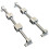 10 peças/conjunto de eixo linear OD12mm 400mm+SCS12UU assento de rolamento linear 4