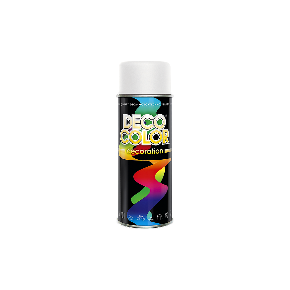 SPRAY PAINT RAL 9010 White matt finish MATT 400 ML UNIVERSAL DIY