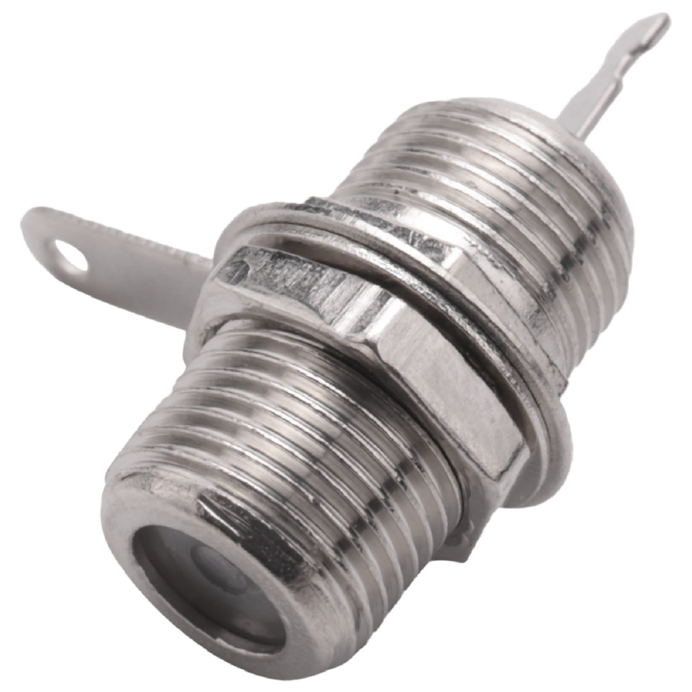 5 Pcs F Type Panel Mounted Socket Female Solder Connector Adapter-image-OPC-PFWXDCT-NEW