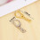 100 PC D Hook Keychain Hardware with Jump Rings, with Chain for Craft 5